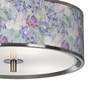 Spring Flowers Giclee Glow 14" Wide Ceiling Light