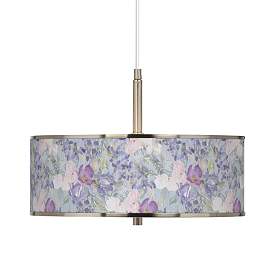 Image1 of Spring Flowers Giclee Glow 16" Wide Pendant Light