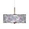 Spring Flowers Giclee Glow 16" Wide Pendant Light