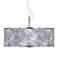 Spring Flowers Giclee Glow 20" Wide Pendant Light