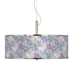 Spring Flowers Giclee Glow 20&quot; Wide Pendant Light