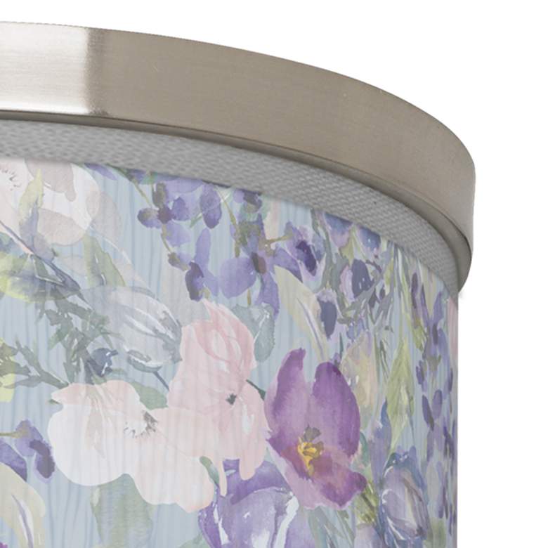 Image 2 Spring Flowers Giclee Nickel 10 1/4 inch Wide Ceiling Light more views