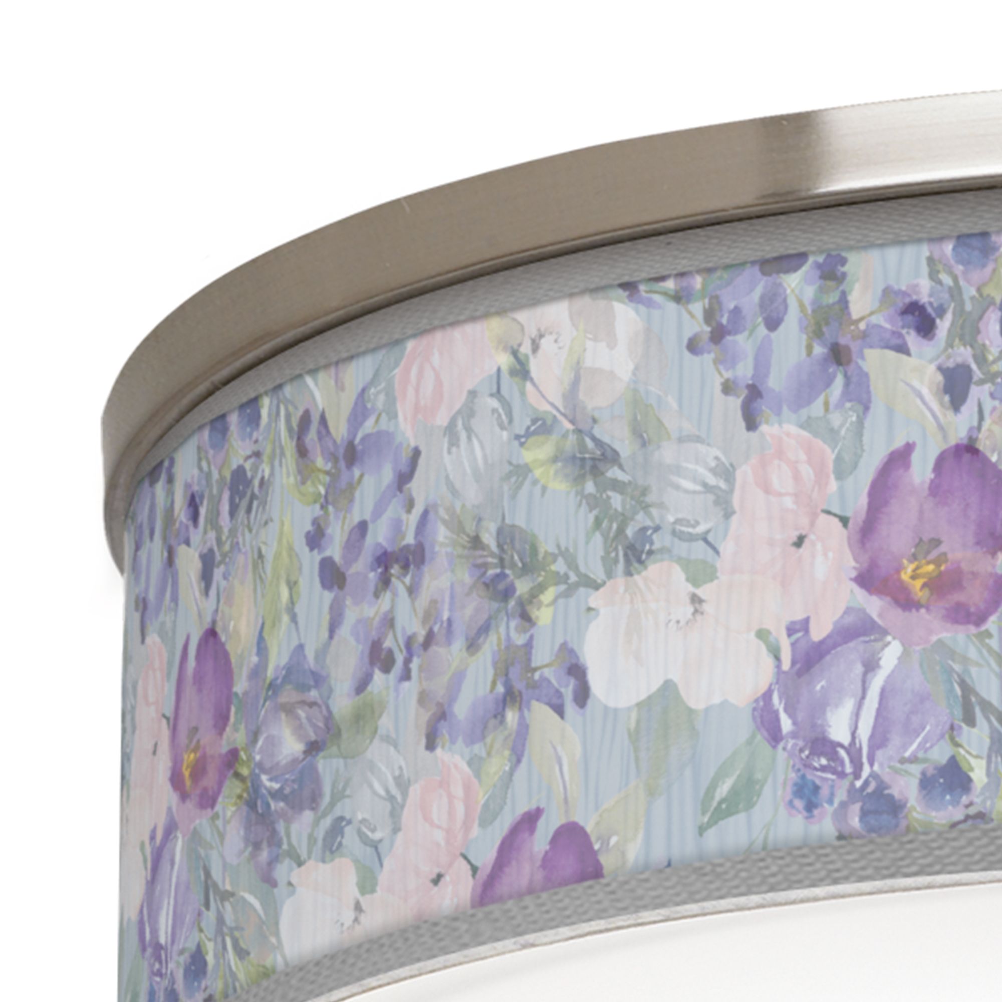 Image 2 Spring Flowers Giclee Nickel 20 1/4" Wide Ceiling Light more views