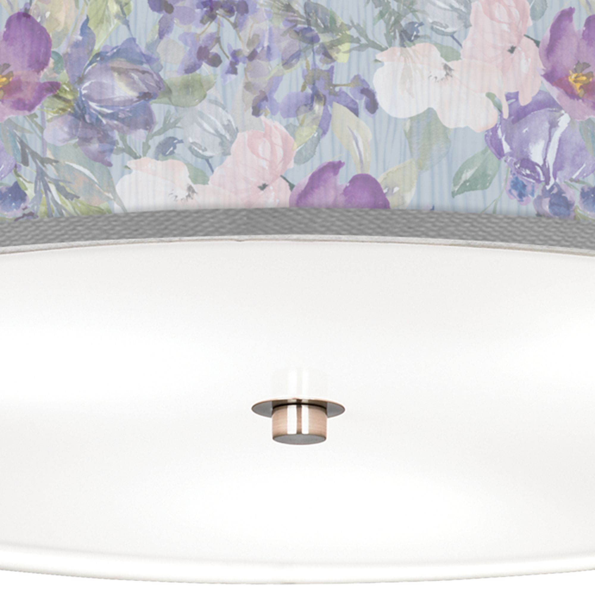 Image 3 Spring Flowers Giclee Nickel 20 1/4" Wide Ceiling Light more views