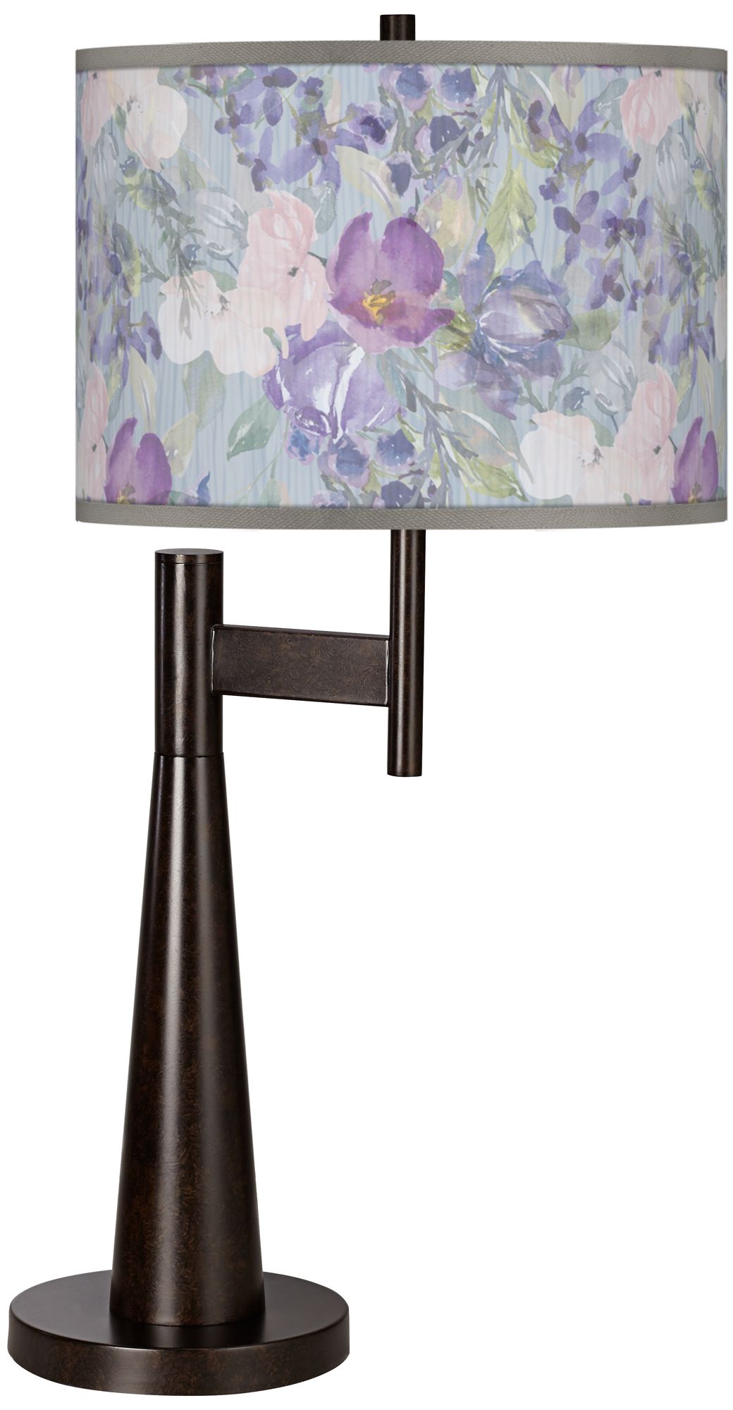 Spring Flowers Giclee Novo Table Lamp