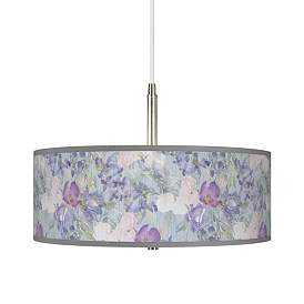 Image1 of Spring Flowers Giclee Pendant Chandelier
