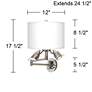 Spring Flowers Giclee Plug-In Swing Arm Wall Lamp