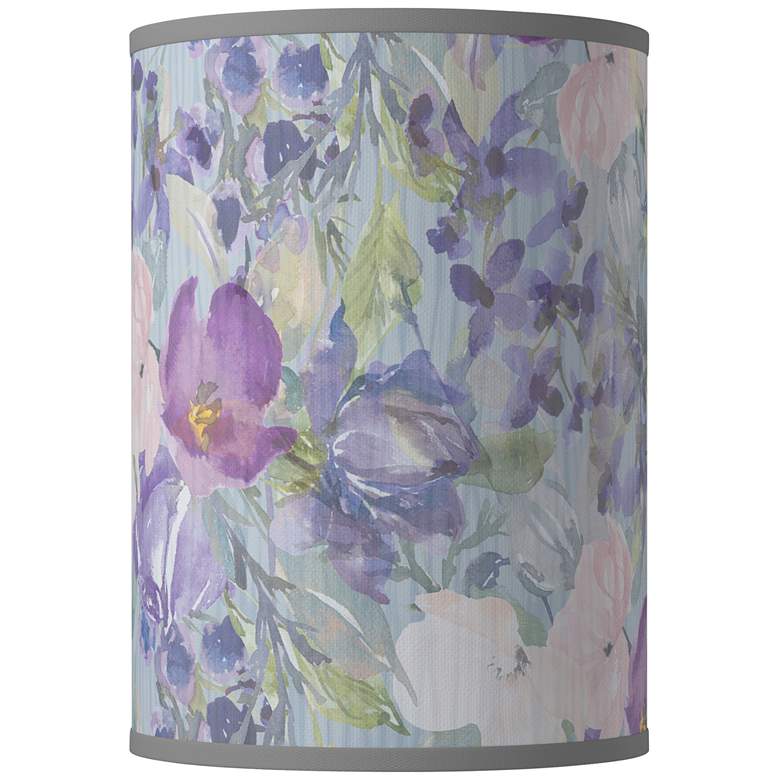 Image 1 Spring Flowers Giclee Round Cylinder Lamp Shade 8x8x11 (Spider)