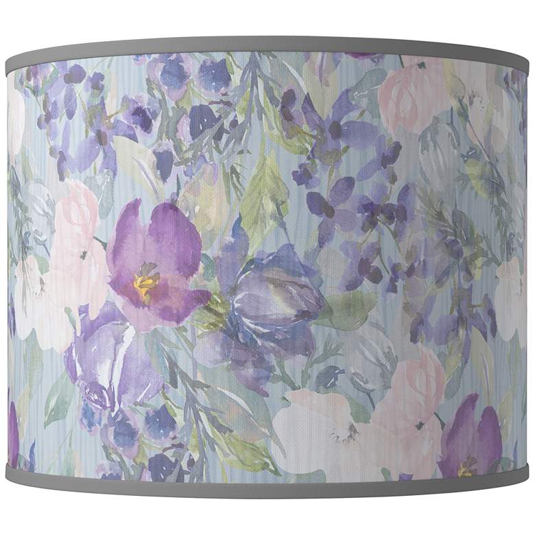 Image 1 Spring Flowers Giclee Round Drum Lamp Shade 14x14x11 (Spider)
