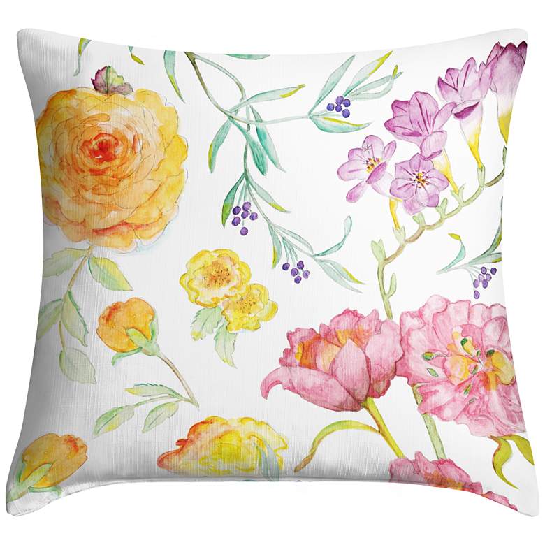 Image 1 Spring Garden 18" Square Throw Pillow