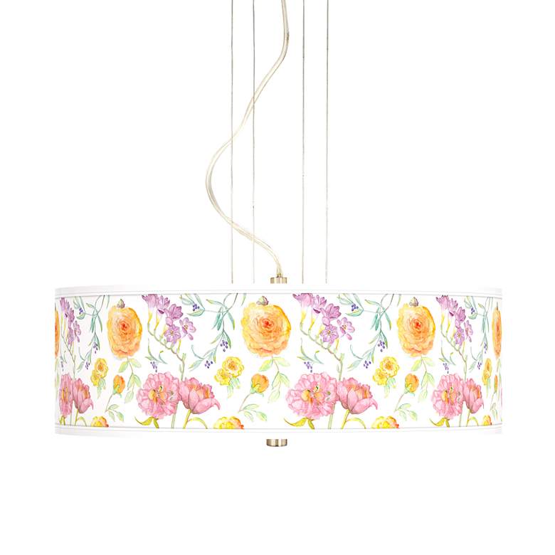 Image 1 Spring Garden 20 inch Wide 3-Light Pendant Chandelier