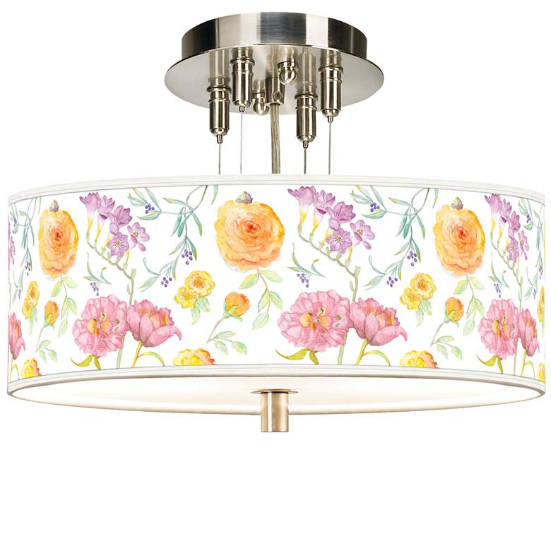 Image 1 Spring Garden Giclee 14 inch Wide Ceiling Light