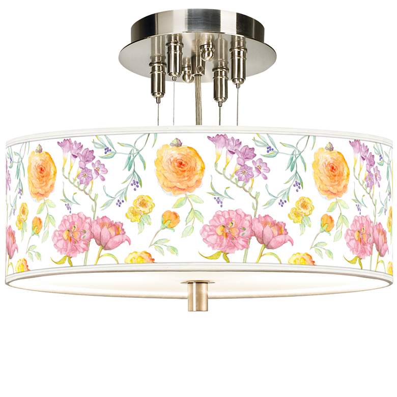Image 1 Spring Garden Giclee 14" Wide Ceiling Light