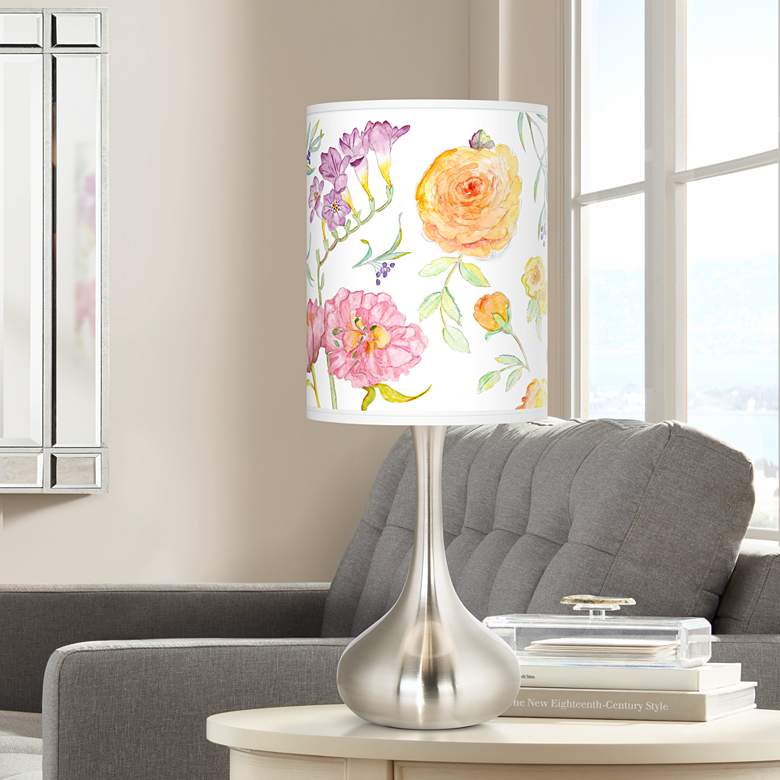 Image 1 Spring Garden Giclee Droplet Table Lamp