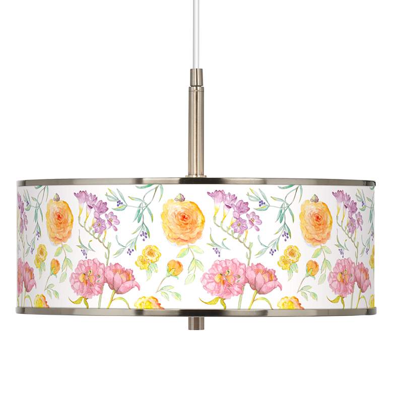 Image 1 Spring Garden Giclee Glow 16 inch Wide Pendant Light