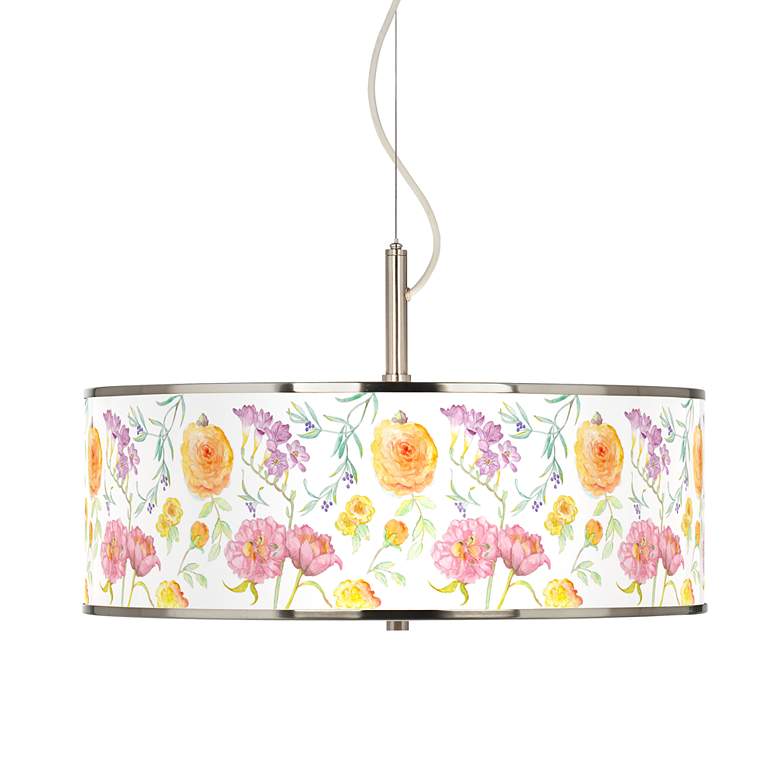 Image 1 Spring Garden Giclee Glow 20 inch Wide Pendant Light