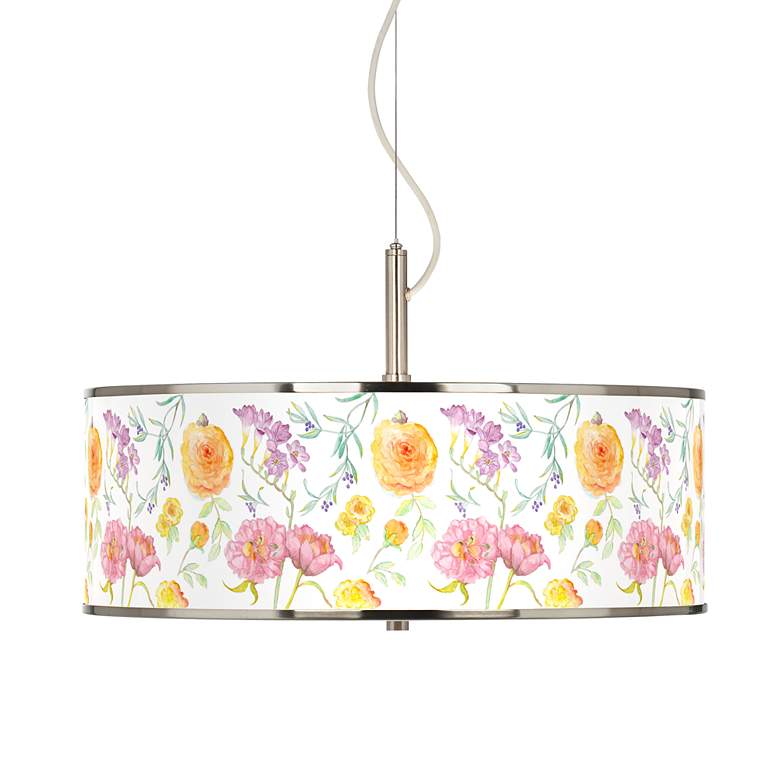 Image 1 Spring Garden Giclee Glow 20" Wide Pendant Light