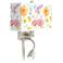 Spring Garden Giclee Glow LED Reading Light Plug-In Sconce