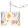 Spring Garden Giclee Glow Plug-In Swag Pendant