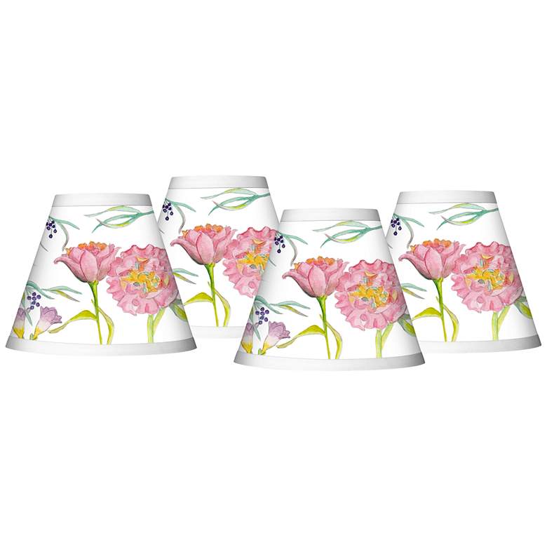 Image 1 Spring Garden Giclee Set of Four Shades 3x6x5 (Clip-On)