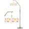 Spring Garden Giclee Shade Arc Floor Lamp