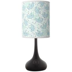 Spring Giclee Black Droplet Table Lamp