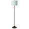 Spring Giclee Glow Bronze Club Floor Lamp