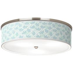 Spring Giclee Nickel 20 1/4&quot; Wide Ceiling Light