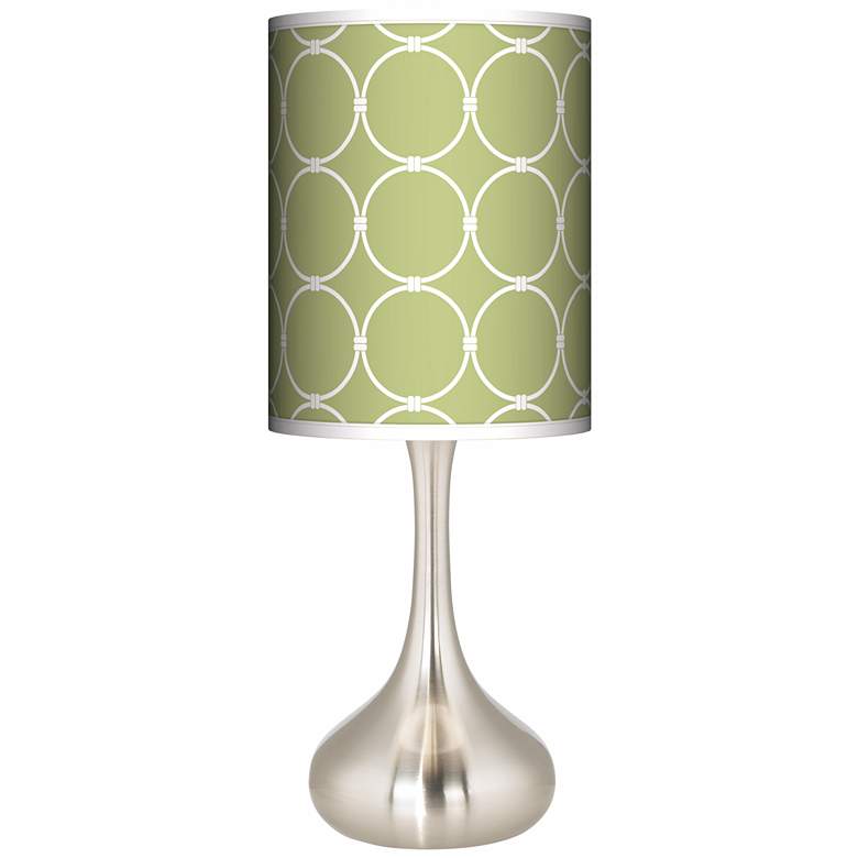 Image 1 Spring Interlace Giclee Droplet Table Lamp