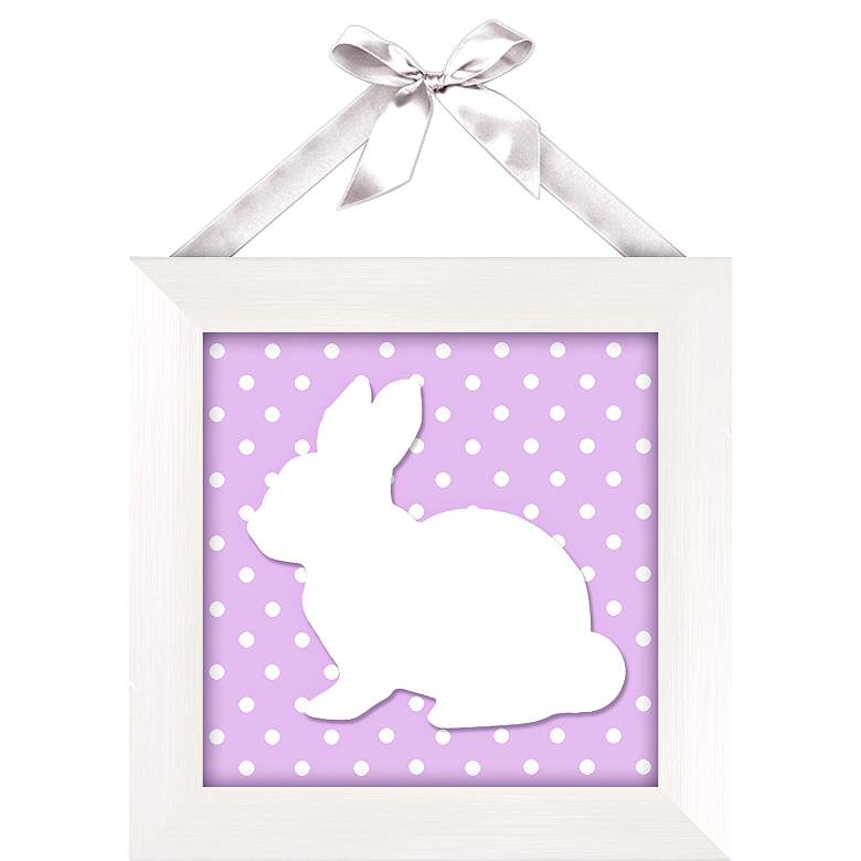 Image 1 Spring Life Bunny 10 1/2 inch Square Giclee Print Wall Art