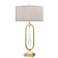 Spring Loaded 36" High 1-Light Table Lamp - Gold Leaf - Includes LED B