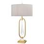 Spring Loaded 36" High 1-Light Table Lamp - Gold Leaf - Includes LED B