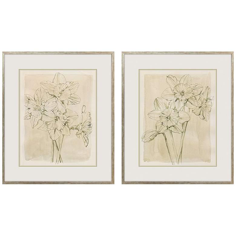 Image 1 Spring Promises 23"W x 27"H Modern Framed Art Set of 2