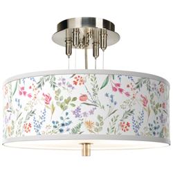 Spring&#39;s Joy Giclee 14&quot; Wide Ceiling Light
