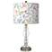 Spring's Joy Giclee Apothecary Clear Glass Table Lamp
