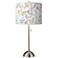 Spring's Joy Giclee Brushed Nickel Table Lamp