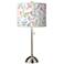 Spring's Joy Giclee Brushed Nickel Table Lamp