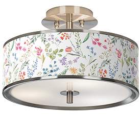 Image1 of Spring's Joy Giclee Glow 14" Wide Ceiling Light