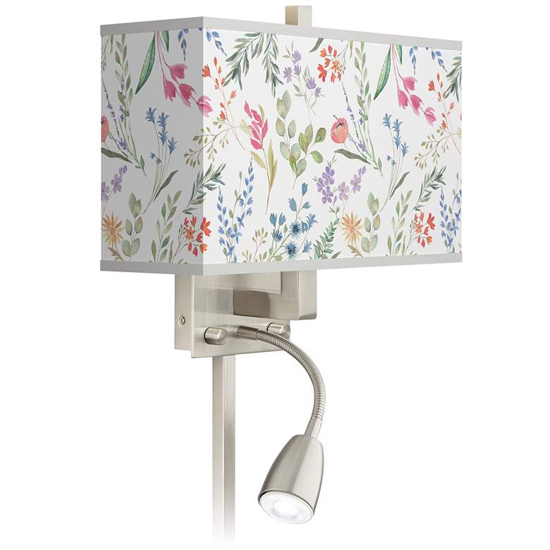 Image 1 Spring&#39;s Joy Giclee Glow LED Reading Light Plug-In Sconce