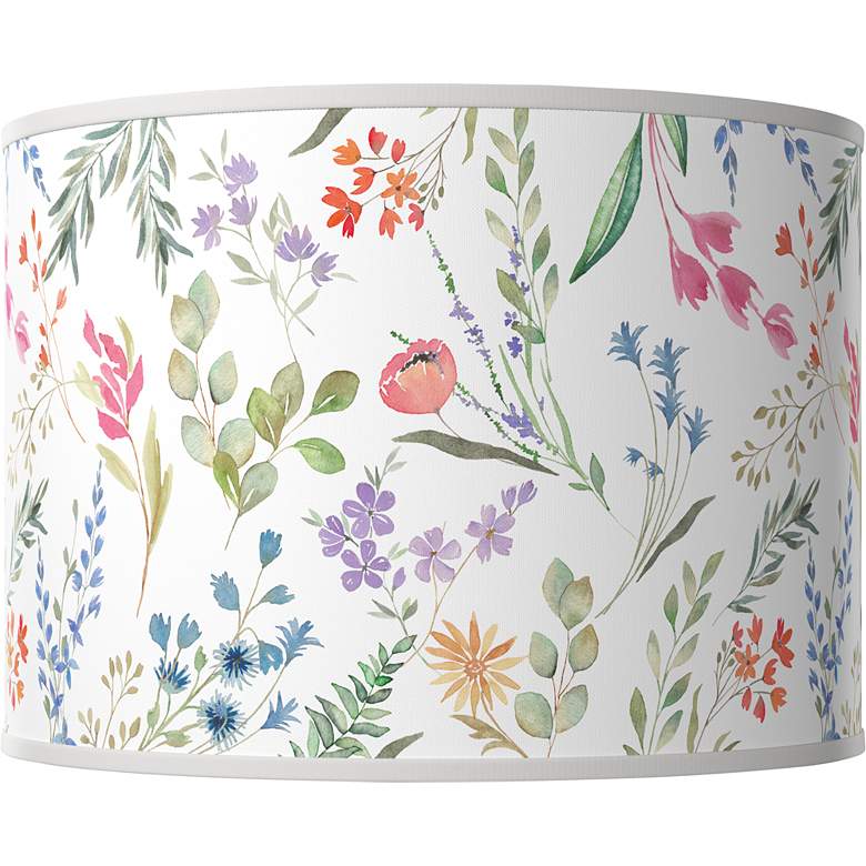 Image 1 Spring's Joy Giclee Round Drum Lamp Shade 15.5x15.5x11 (Spider)