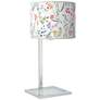 Spring&#39;s Joy Glass Inset Table Lamp