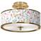 Spring's Joy Gold 14" Wide Ceiling Light