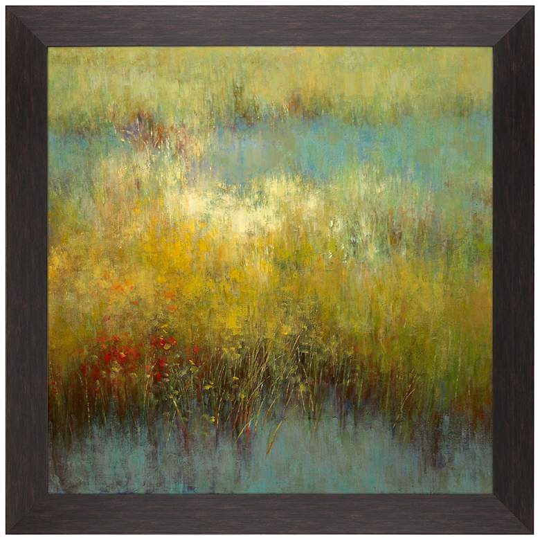Spring Song II 35&quot; Square Giclee Framed Wall Art