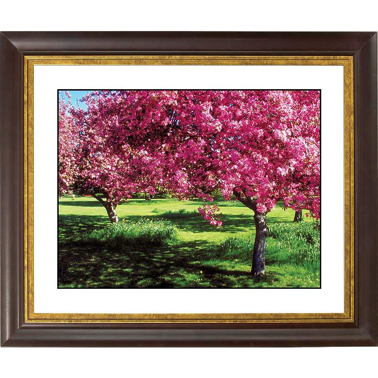 Image 1 Spring Trees Gold Bronze Frame Giclee 20 inch Wide Wall Art