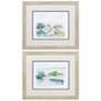 1_Spring Watercolor 22"W x 19"H Framed Art Set of 2