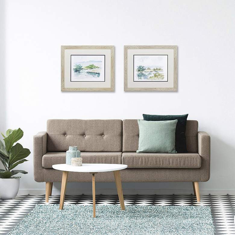 Image 2 Spring Watercolor 22"W x 19"H Framed Art Set of 2 more views