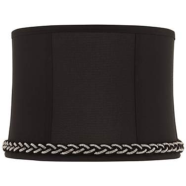 Springcrest Abbi Black Softback Drum Lamp Shade 13x14x10 (Spider)