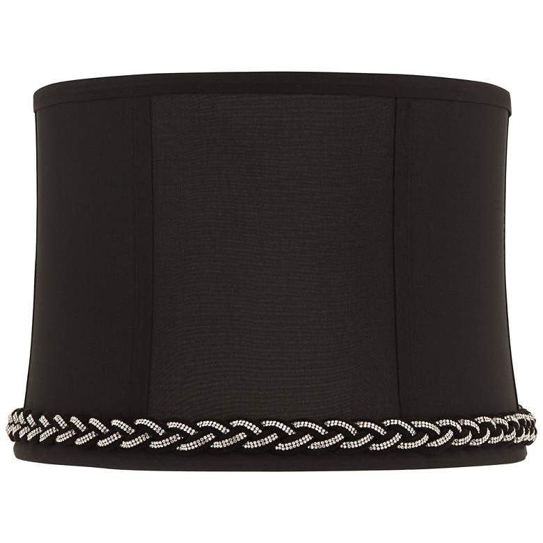 Image 1 Springcrest Abbi Black Softback Drum Lamp Shade 13x14x10 (Spider)