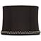 Springcrest Abbi Black Softback Drum Lamp Shade 13x14x10 (Spider)