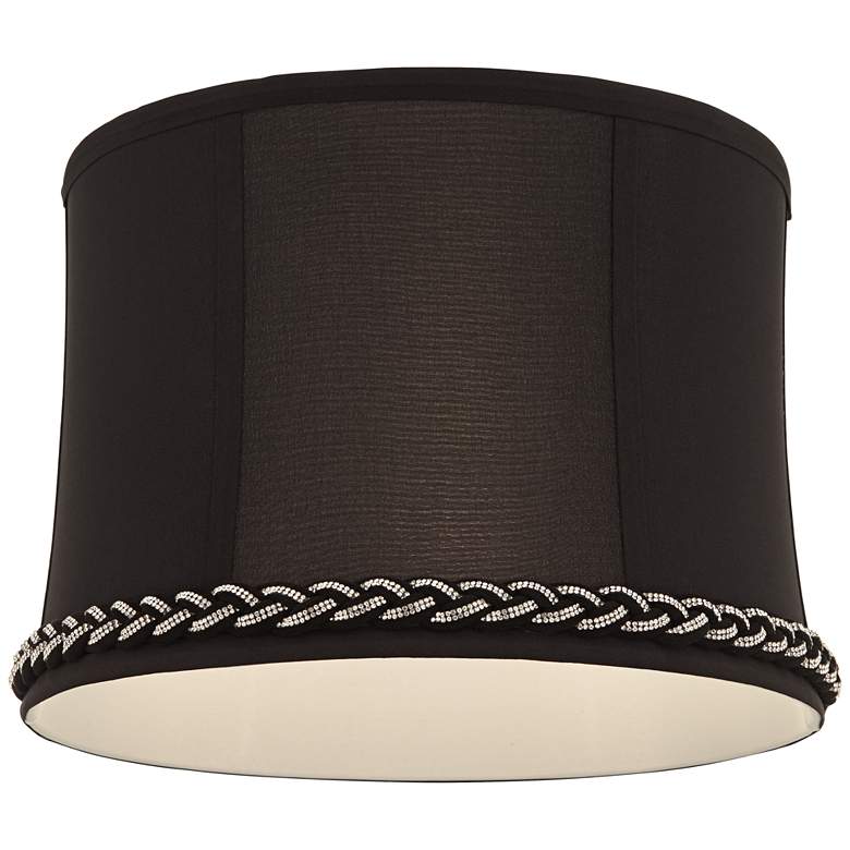 Image 3 Springcrest Abbi Black Softback Drum Lamp Shade 13x14x10 (Spider) more views